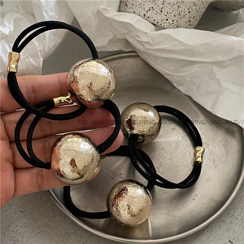 Wrap Ring Gold - Retro luxury gold distressed circular bead