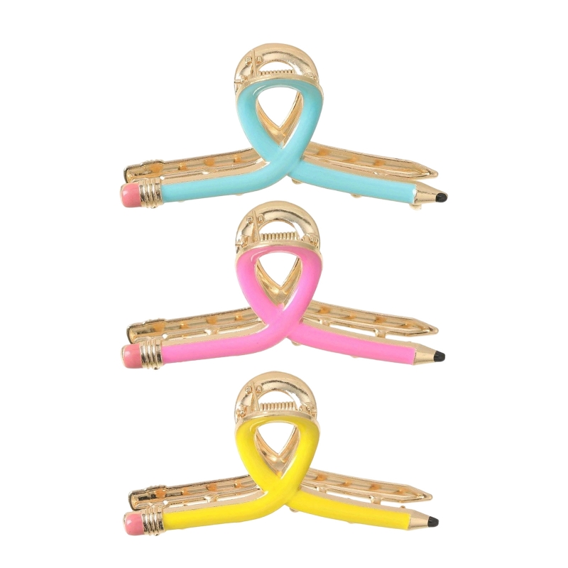 Women'S Essential Accessories - 3 Kim Loại Hình Bút Chì