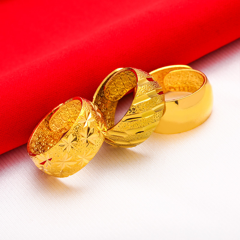 Male Wide 12mm Large Ring Open - đánh giá và giá Wrap Ring Gold
