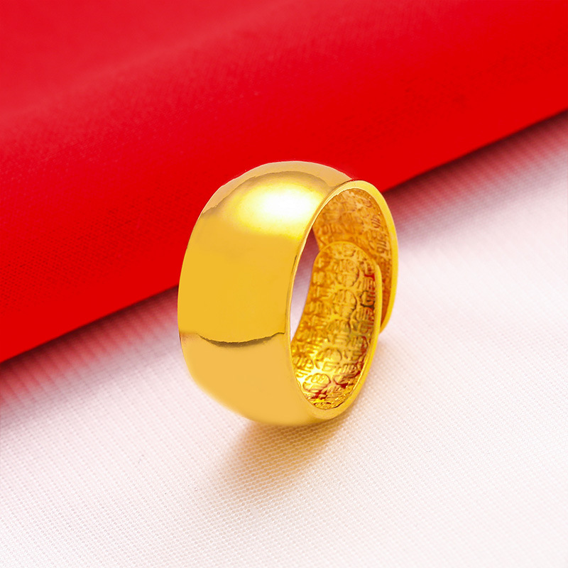 Male Wide 12mm Large Ring Open - đánh giá và giá Wrap Ring Gold