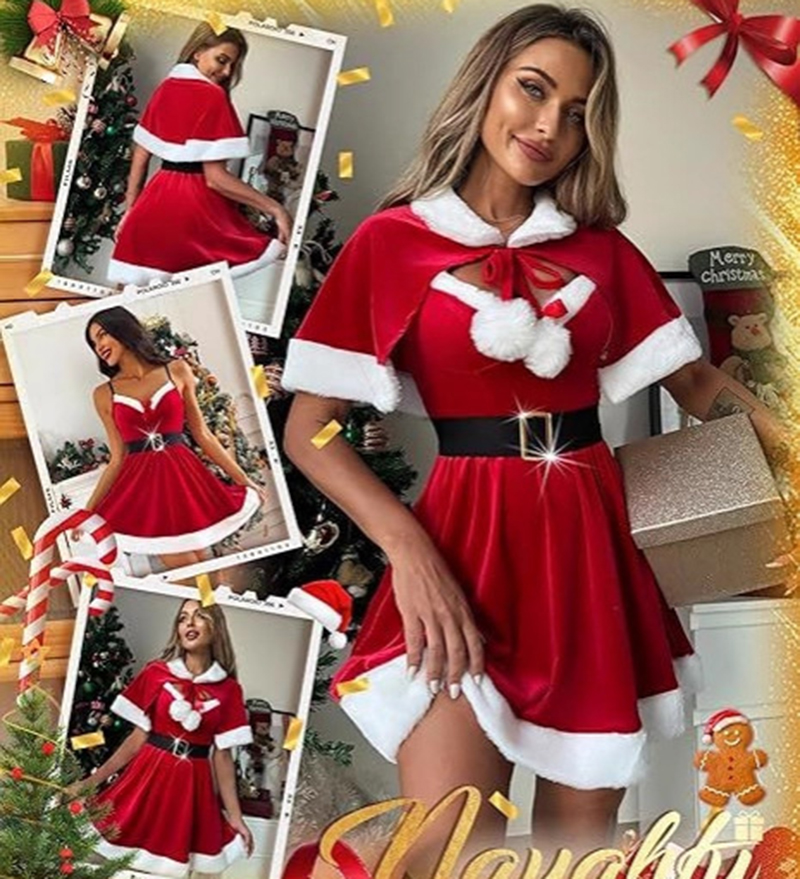 Santa Claus Costume Christmas  - đánh giá và giá Women'S Vacation Accessories