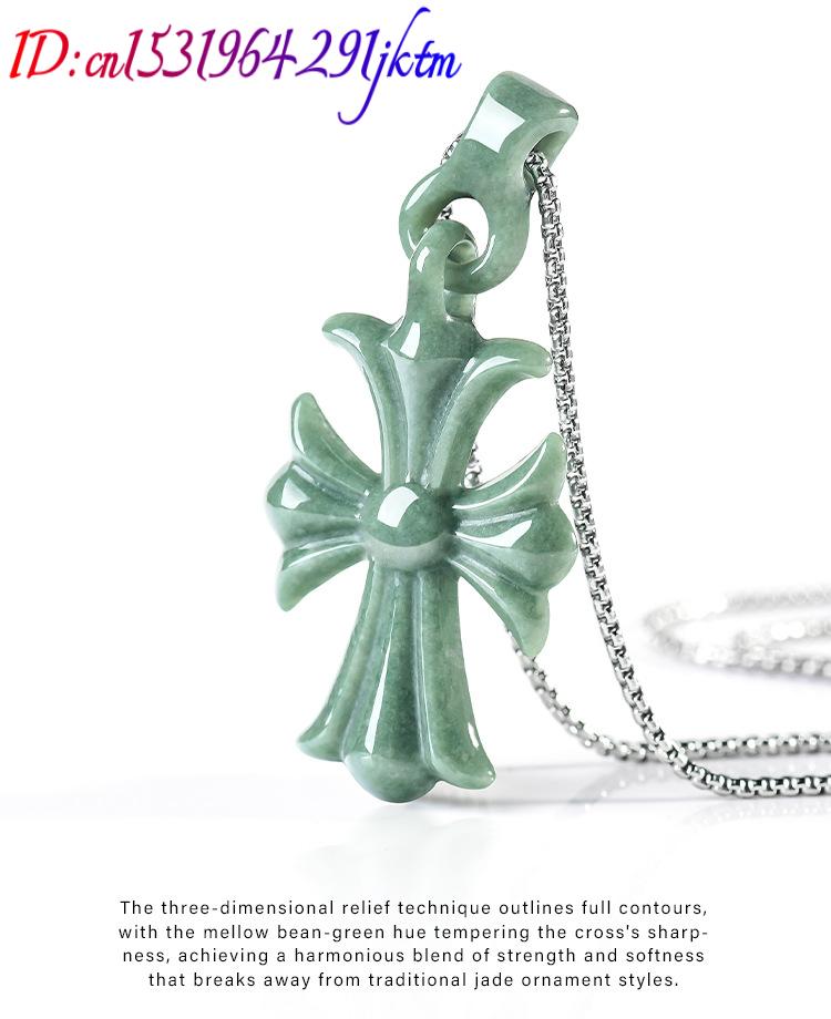 Natural Burmese Jadeite Cross  - đánh giá và giá Women'S Vintage Accessories
