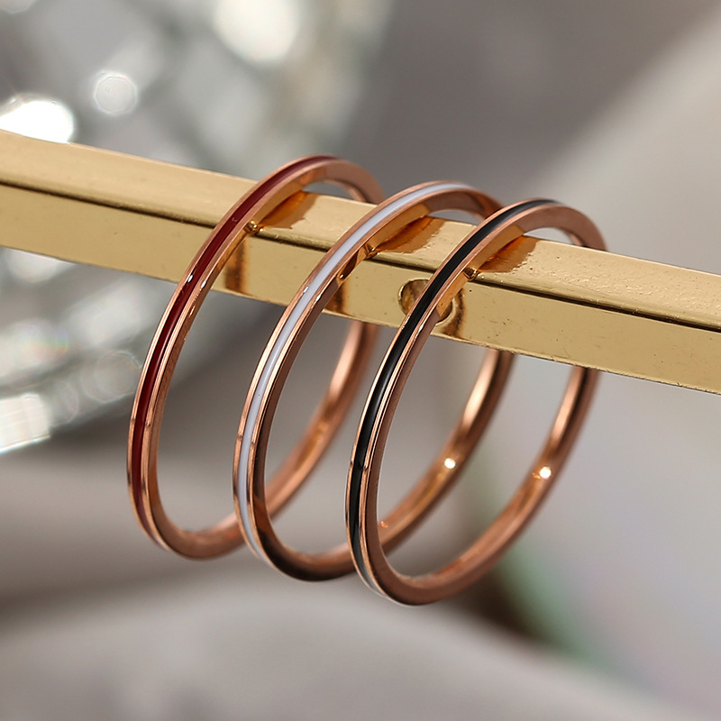 Titanium Steel Rose Gold Color - đánh giá và giá Wrap Ring Gold