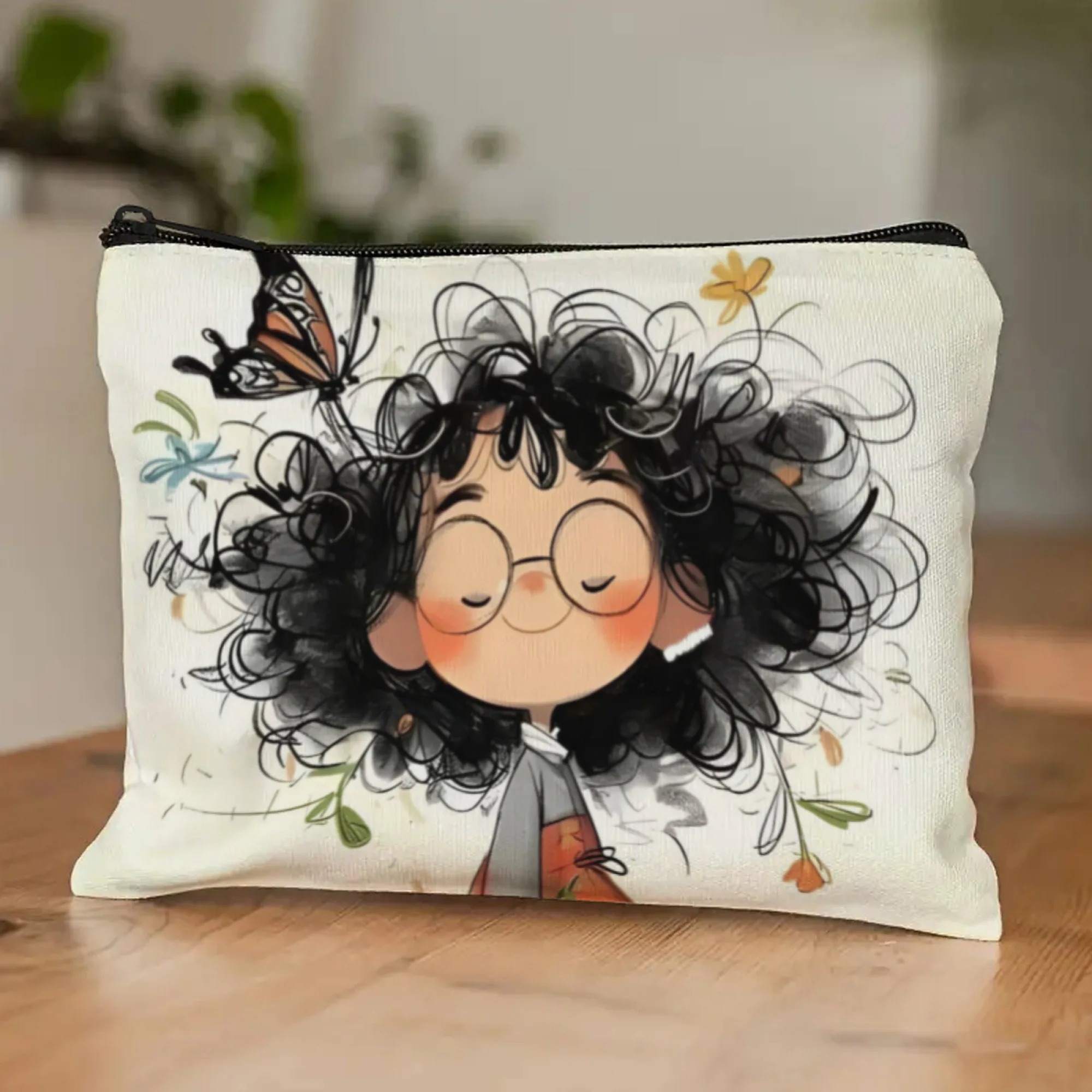 Cartoon Girl Makeup Bag Zipper - đánh giá và giá Women Accessories Pouch