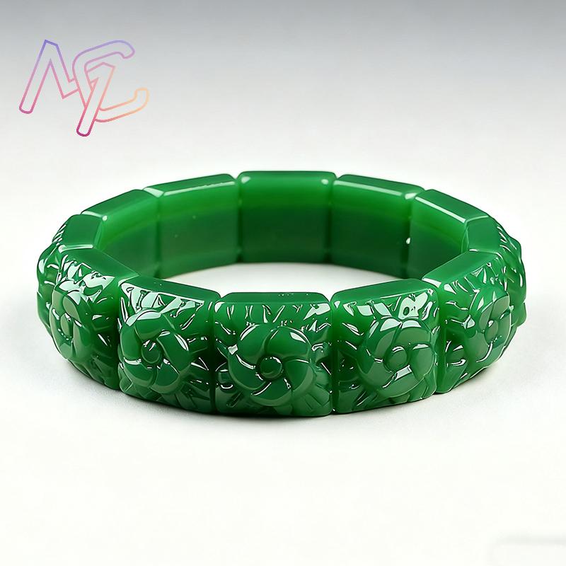 Real Jade Flower Bracelet Bang - đánh giá và giá Women'S Vintage Accessories