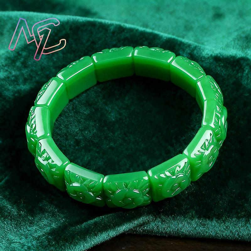 Real Jade Flower Bracelet Bang - đánh giá và giá Women'S Vintage Accessories