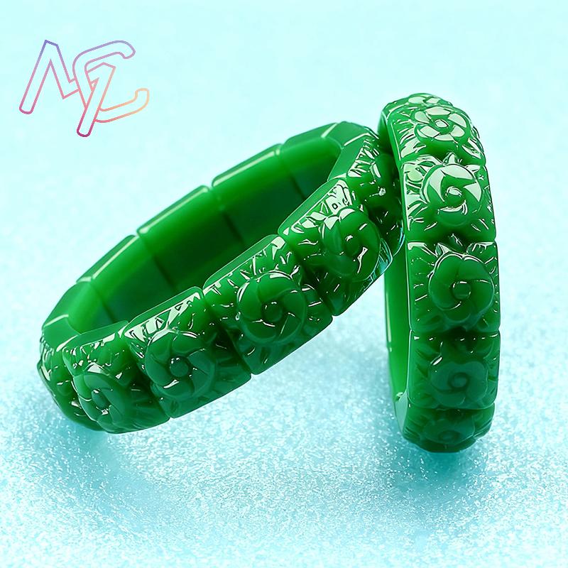Real Jade Flower Bracelet Bang - đánh giá và giá Women'S Vintage Accessories