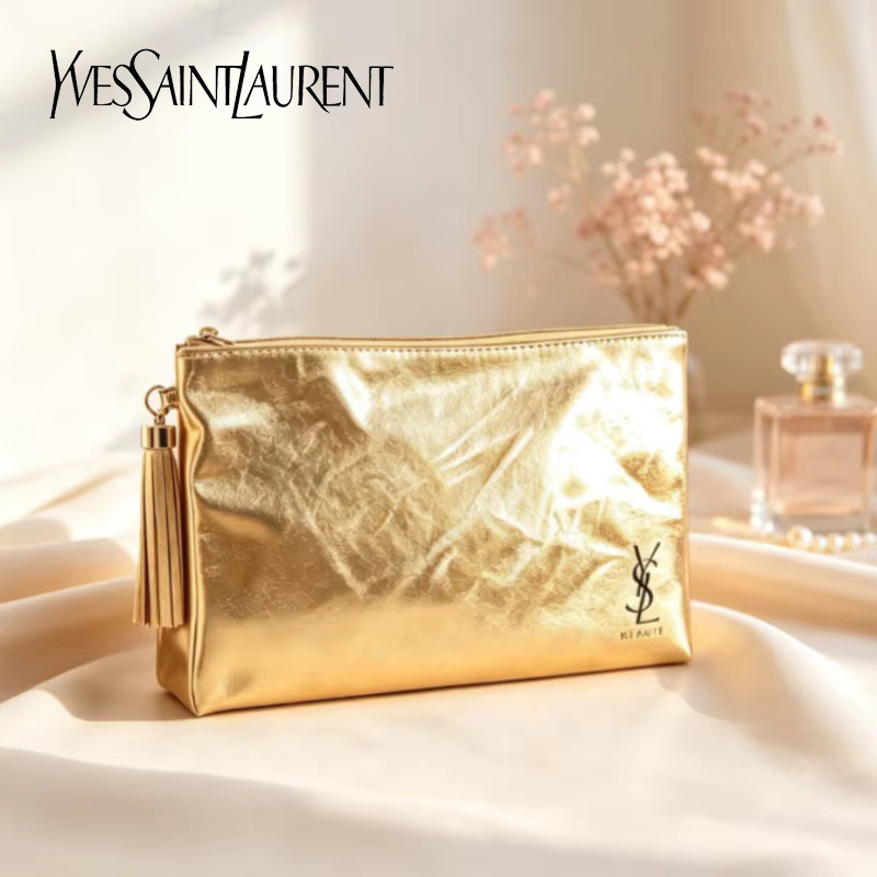 YSL Golden Cosmetic Bag, Porta - đánh giá và giá Women Accessories Pouch