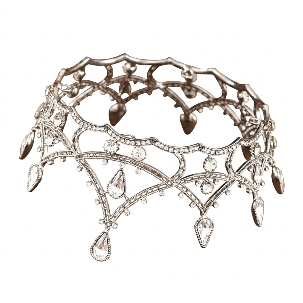 1pc Baroque Crystal Crown Eleg - đánh giá và giá Women'S Vintage Accessories