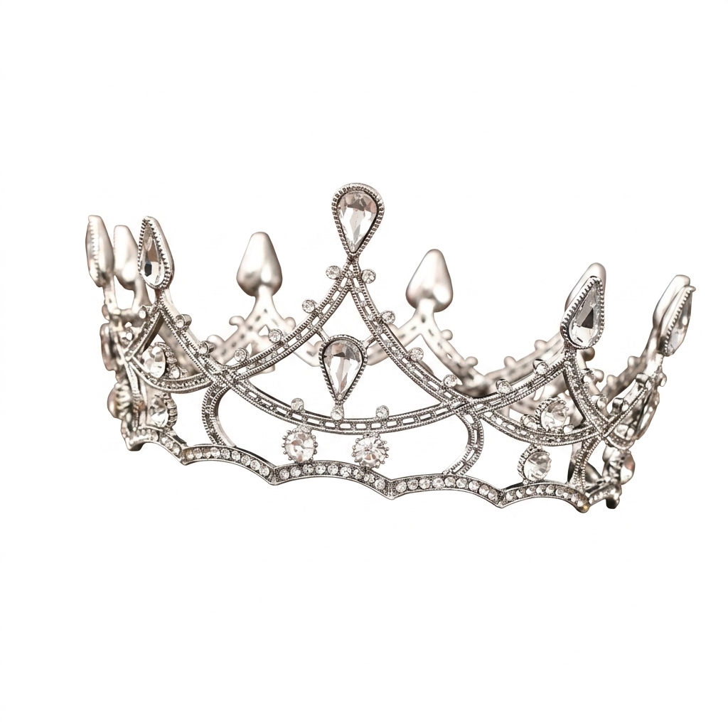 1pc Baroque Crystal Crown Eleg - đánh giá và giá Women'S Vintage Accessories