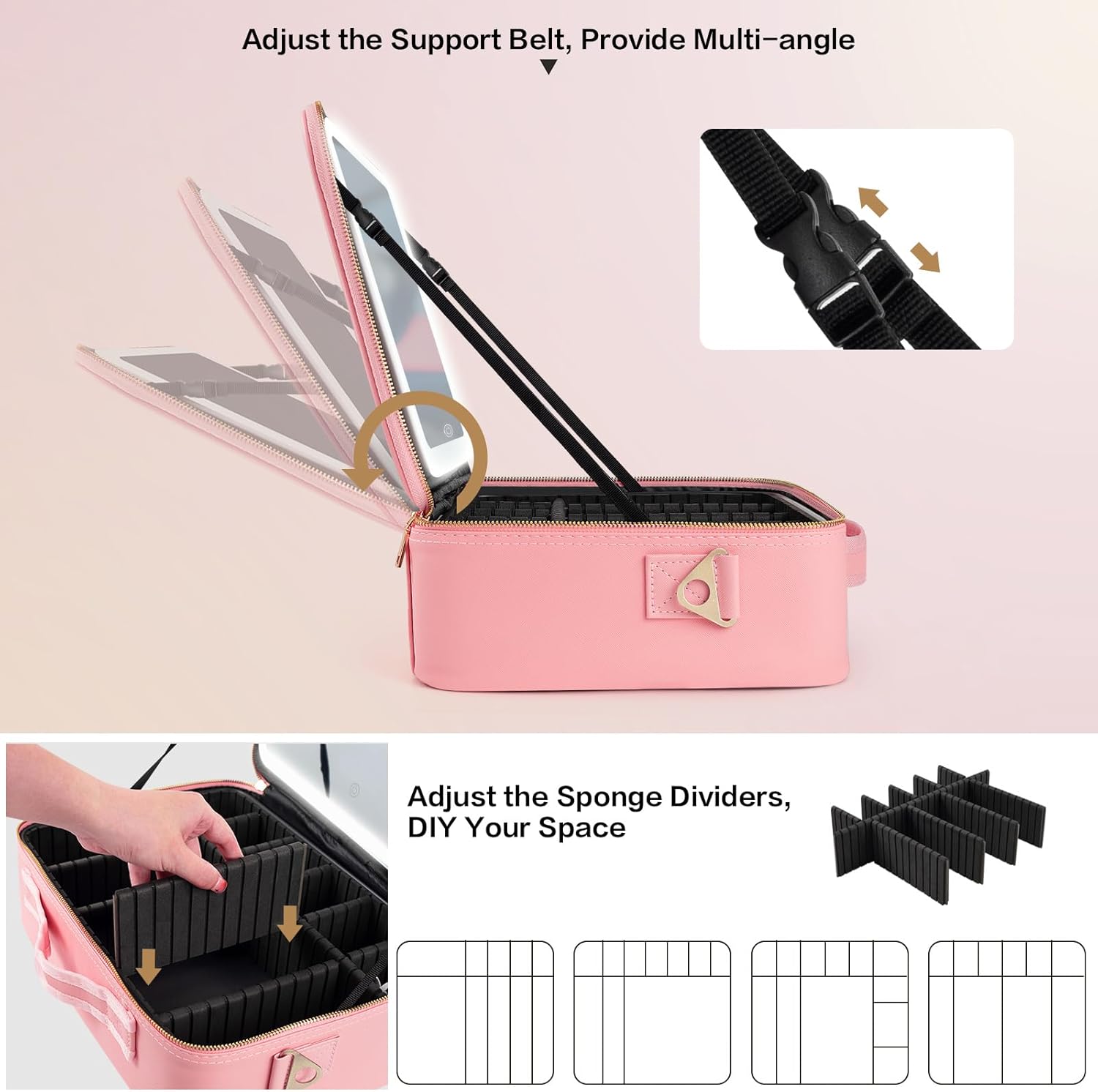 Large Capacity Makeup Bag 15'' - đánh giá và giá Women Accessories Pouch